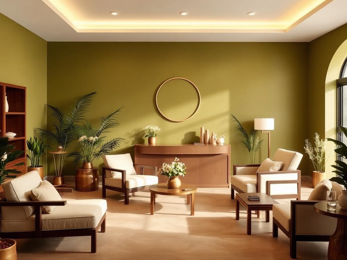 Ambiente acolhedor da R Massoterapia